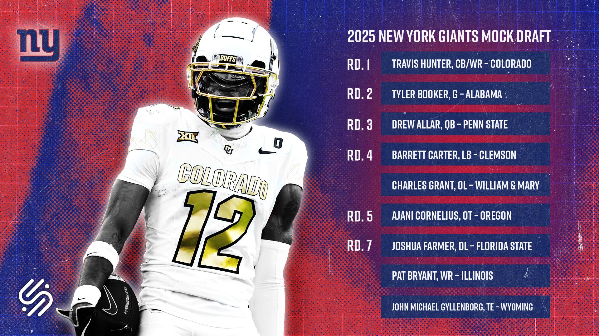 2025 New York Giants Mock Draft SumerSports